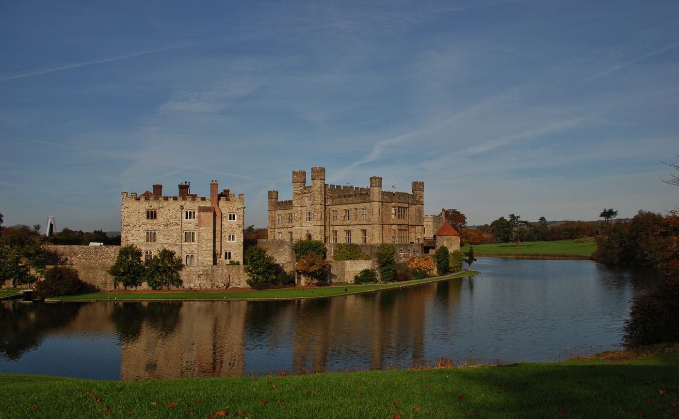 Leeds Castle across the moat