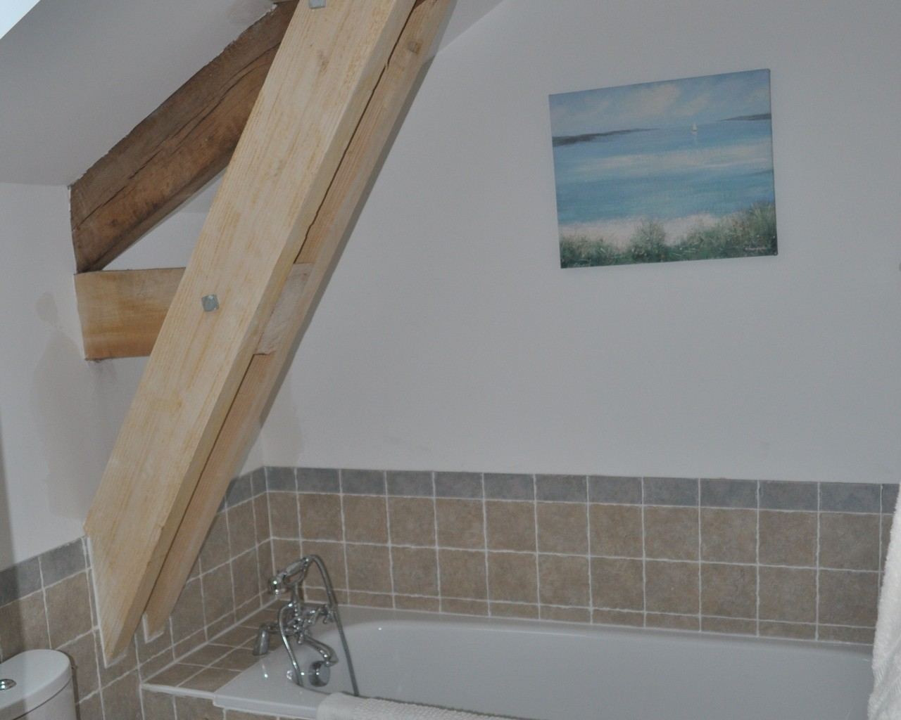 Sol du Mazel: Rose barn bathroom